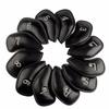 Red Black Anti-slip Golf Accessories Golf Club Head Cover Protector Litchi grain PU leather