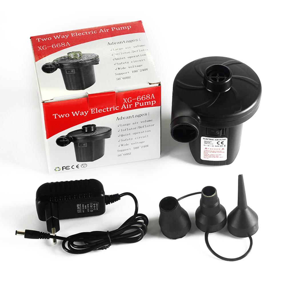 2 In 1 Air Compressor Pump 220V Air Extraction Pump with Nozzles Household Lightweight Multipurpose for Mattress Swimming Pool