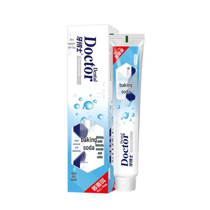 Dr. Dental Baking Soda Whitening Toothpaste 3-Pack (105g Each)