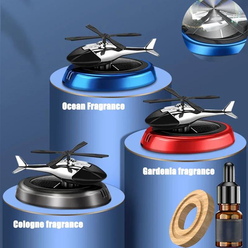 Solar Helicopter Car Air Freshener Interior Accessories Decoration Propeller Rotating Flavoring Diffuser Interior Accessories