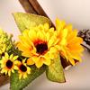 Wooden Artificial Fake Sunflower Pendant Square Five-star Garland Sun Flower Wall Decoration Artific