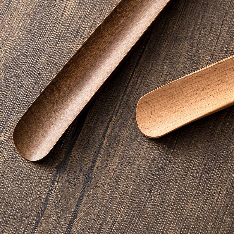 Black Walnut Long-Handled Magnetic Shoehorn: Elderly & Pregnant-Friendly Shoe Lifter Artifact.