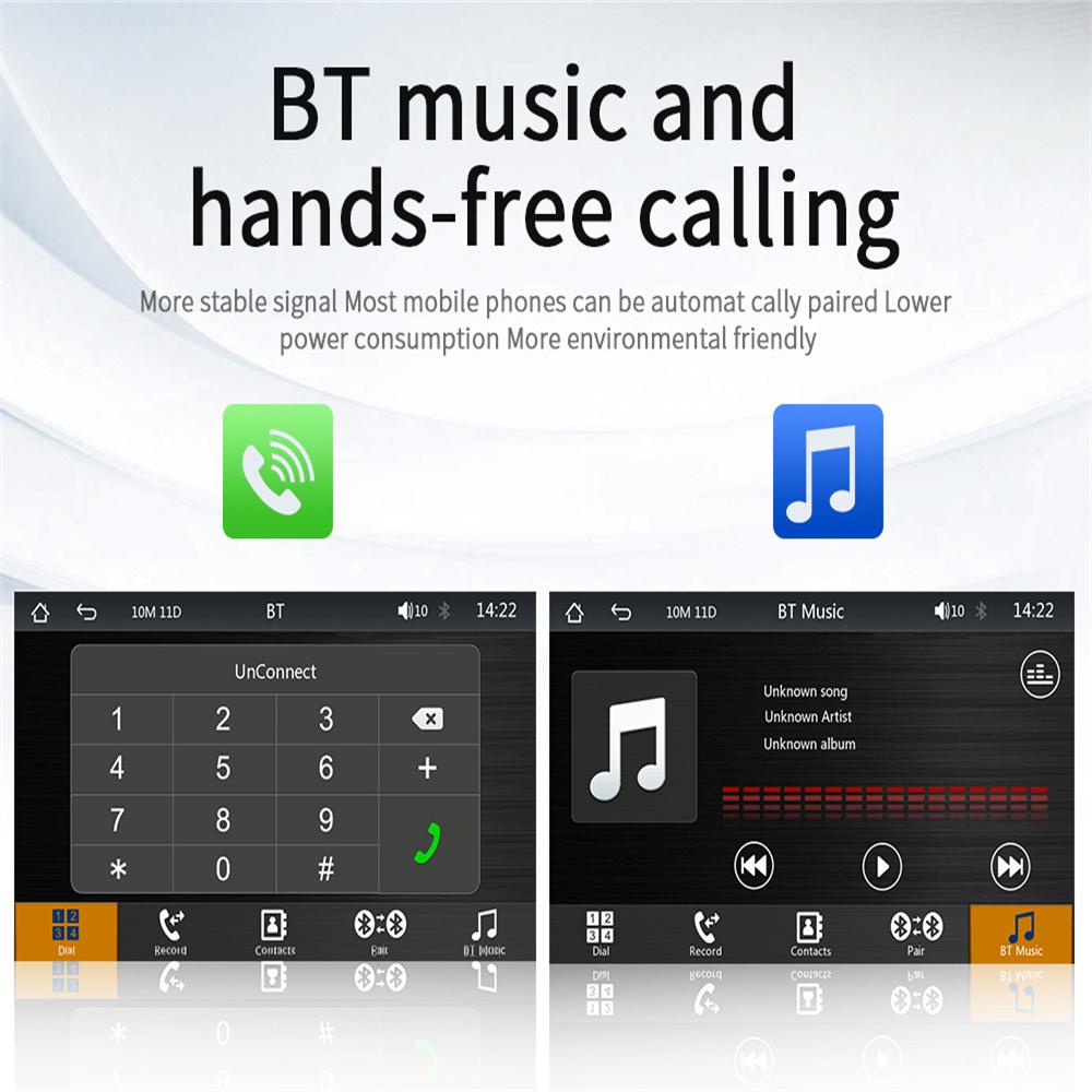 Portable 7" Touch Screen Multimedia Player Support Wireless CarPlay Android Auto