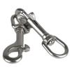 DIZETION 1PC 316 Stainless Steel Swivel Eye Bolt Spring Snap Hook 65/72/82/91/100/126mm Marine Diving D Ring Snap Hooks