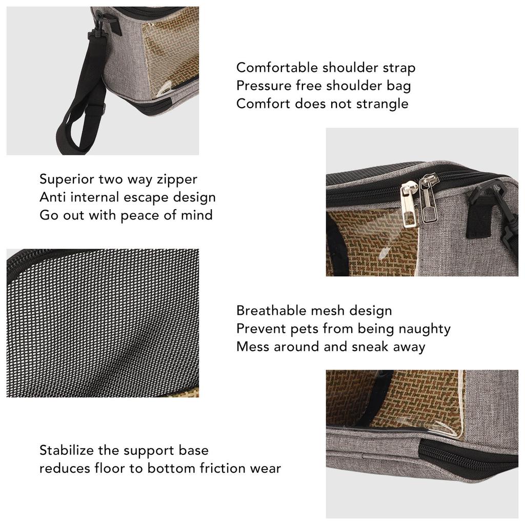 Bird Carrier Bag Transparent Portable Lightweight Breathable   Travel Cage for Cockatiels Parakeets Small Bird