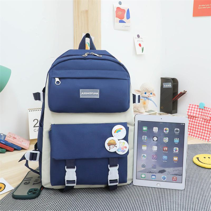 Elementary school bag for women in grades 3 to 6 Large-capacity backpack Korean version of campus Cute girl backpack for junior high school students