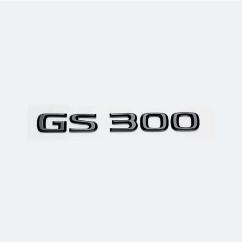 Pro Lexus GS200t GS250 GS300 GS350 GS430 GS460 GS450h HYBRID Logo zadního kufru Lesklá černá Znak ABS Dopis o modernizaci