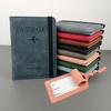 Orirya Passport PU Slim Bifold Travel Wallet with Luggage for International Travel and Business Lightweight and Includes Elastic Name Pink Case,
