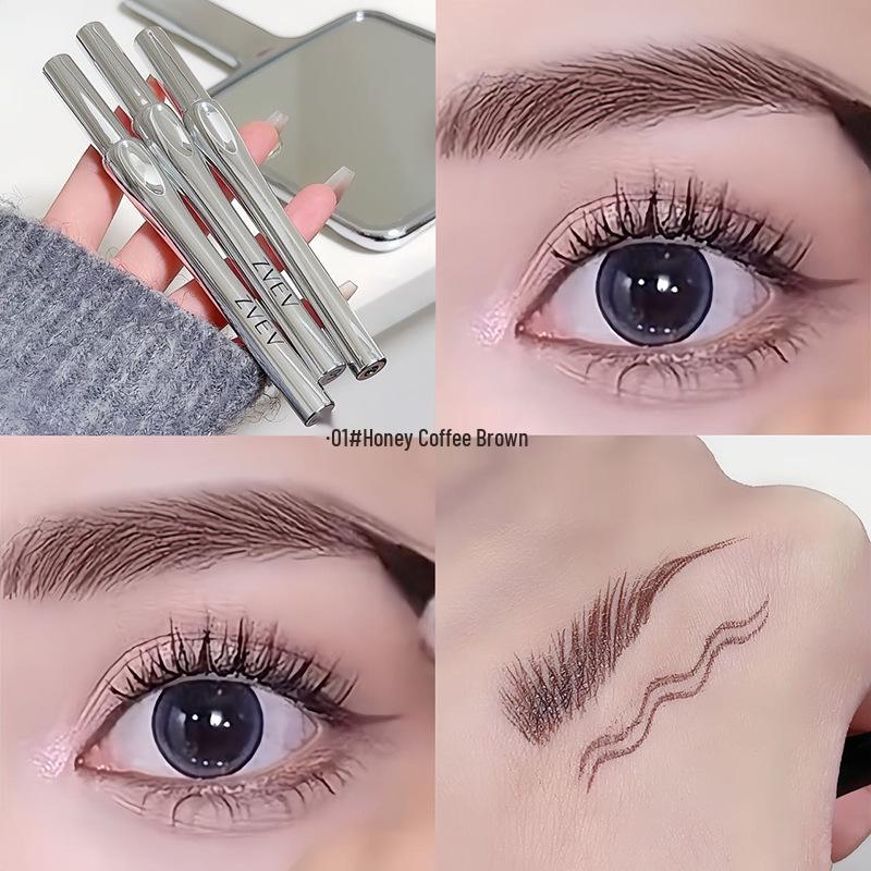 ZVEV Dual-Ended Eyebrow Pencil: Waterproof, Smudge-Proof, Non-Fading Eyeliner