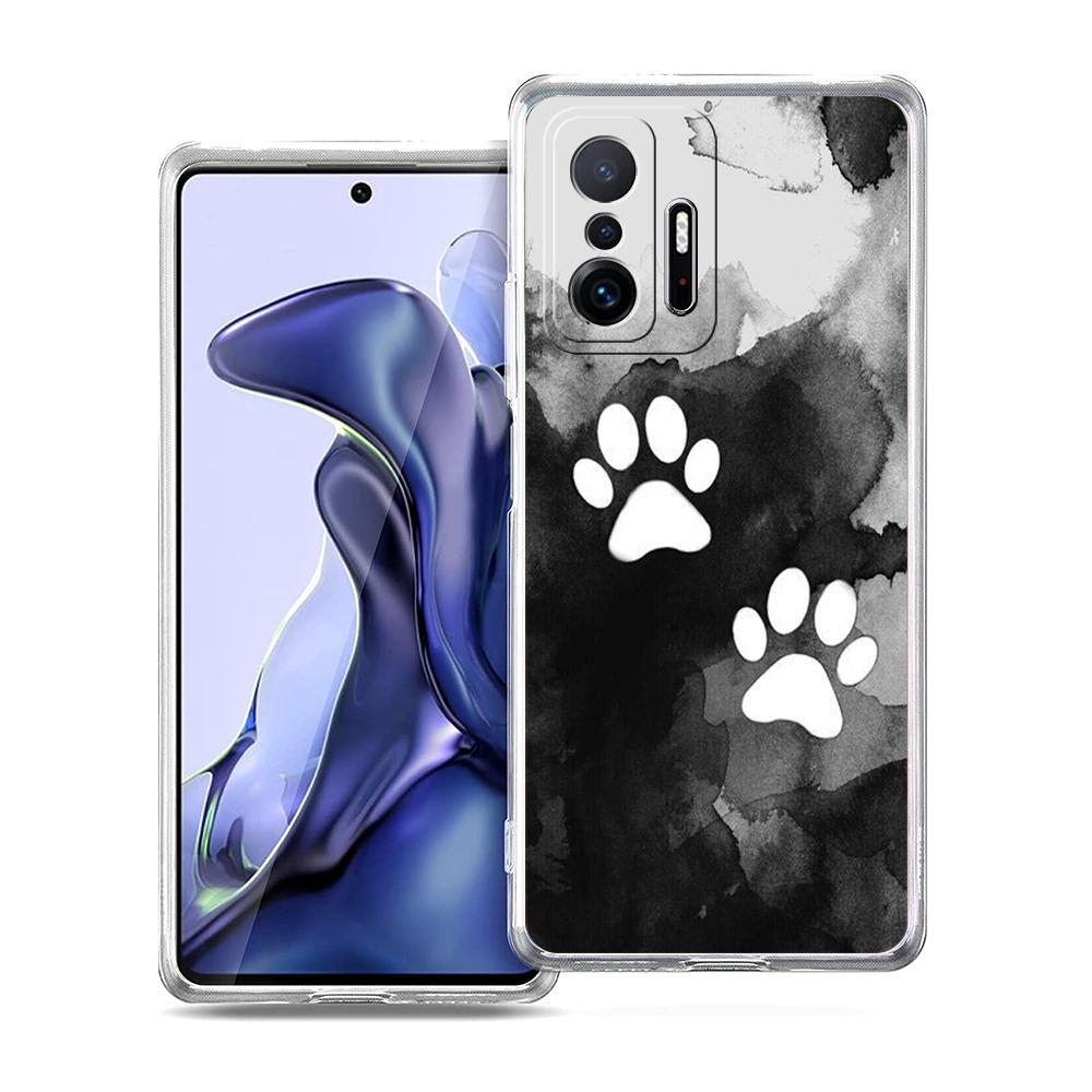 Dog Footprint Paw Cute Phone Case for Xiaomi Mi Poco F3 X3 X4 GT NFC M3 M4 11 Ultra 12 11X 11i Pro Lite 5G TPU Transparent Cover