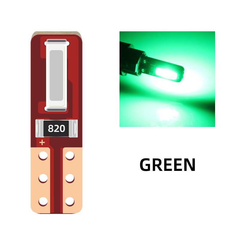 10Pcs T5 Led Bulb Canbus W3W 74 286 W1.2W Super Bright Auto Dashboard Gauge Lamp Car Warning Indicator Instrument Cluster Lights