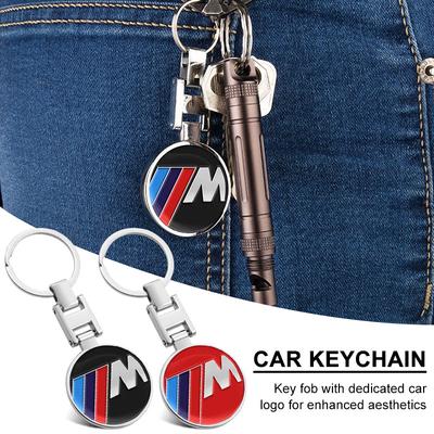 1Pcs Car Emblem Keychain Key Ring Accessories For M E34 E36 E60 E90 E46 E39 E70 F10 F20 F30 X5 X6 X1 M3 M5 M6 E71 F01 F02 F87
