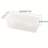 Clear Storage Boxes - Stackable Large Organizer with Transparent Lid,Home - Space-Saving Desk Organizer,Christmas Gift Idea