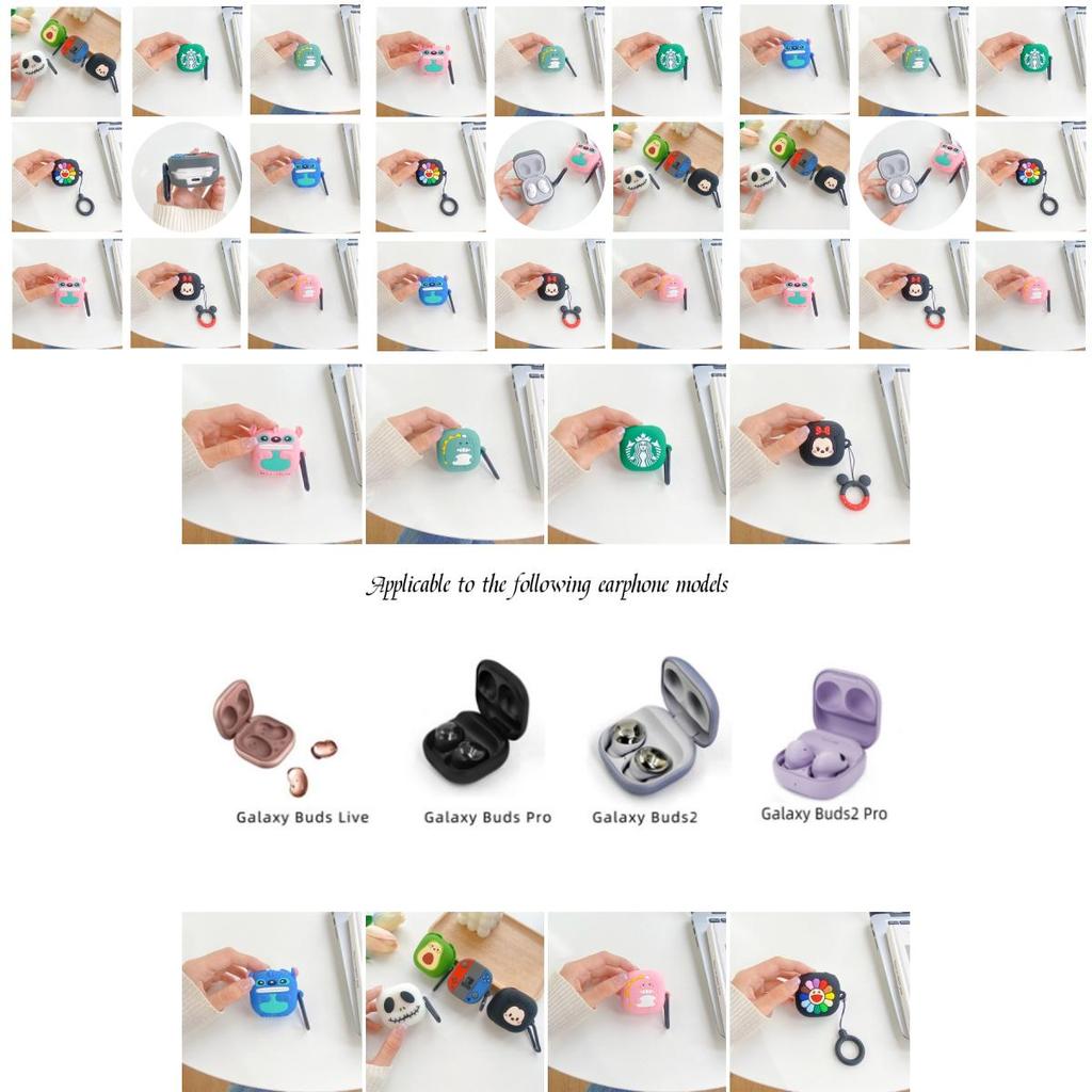 Cute Cartoon Tpu Earphone Case Compatible With Samsung Buds2 Pro Live Minnie And Mickey