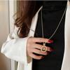 Women Necklace Exquisite Flash Diamond Eight Awn Star Pendant Necklace Sweater Chain Jewelry