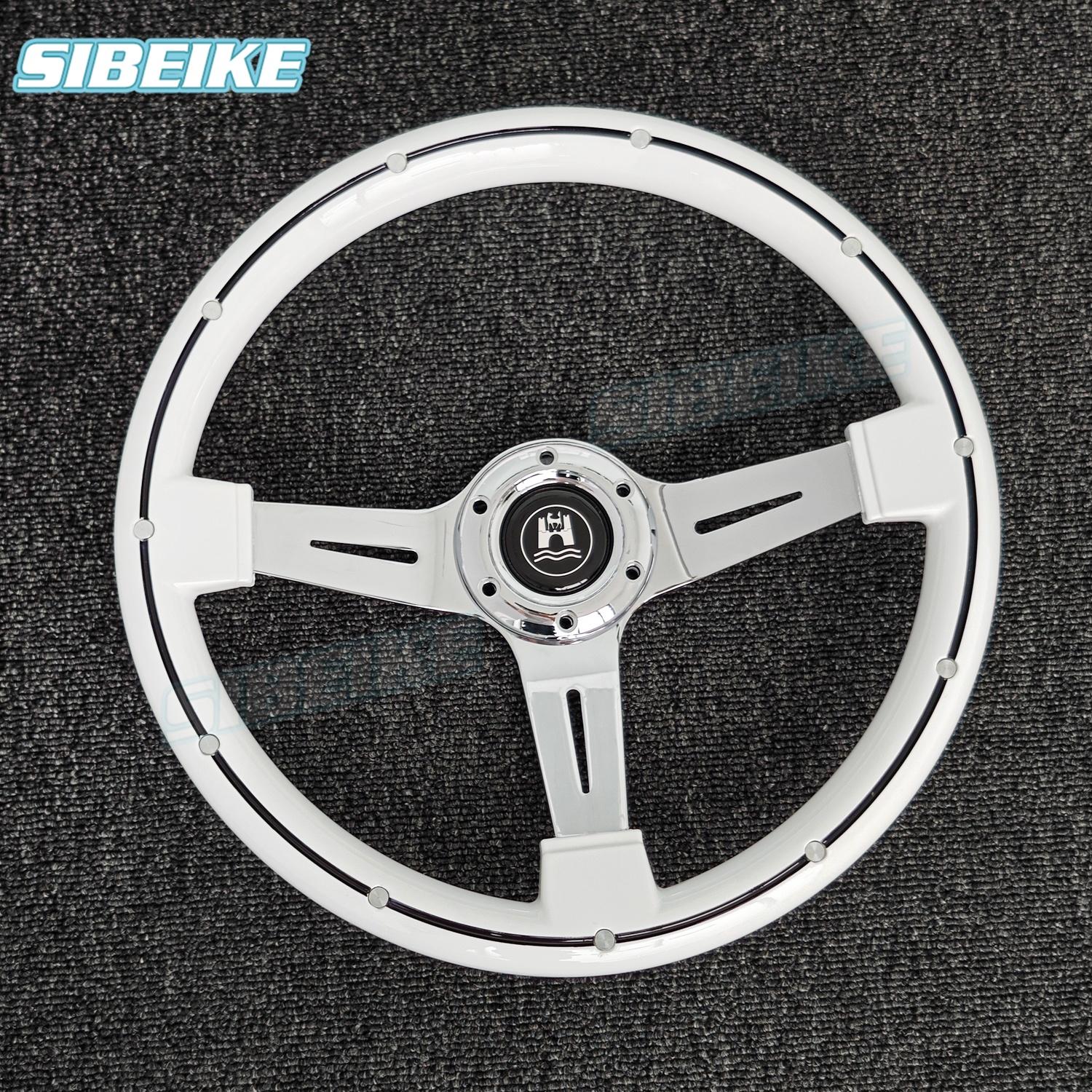 JDM Classic White ABS Steering Wheel