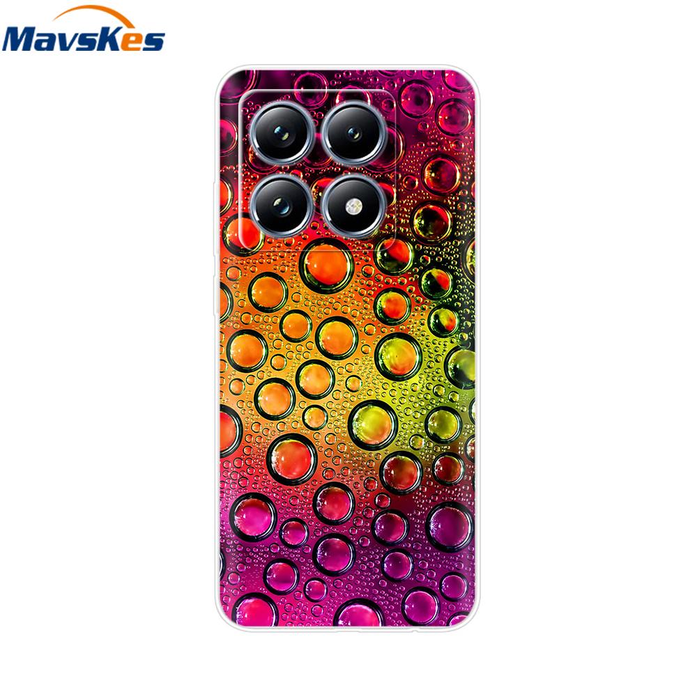 For Xiaomi 14T 5G Case Cute Soft Transparent TPU Painted Silicone Cover For Xiaomi 14T Pro 5G 2024 Mi14T Phone Cases Coque Funda