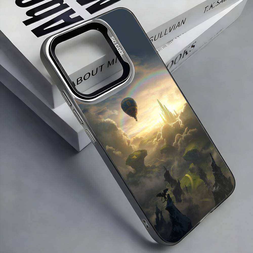 

W-Волшебник из O-ОЗ Великий и Ужасный Чехол для Телефона Для iPhone 17,16,15,14,13,12,11 Plus,Pro Max,Цветной Серебристый Чехол для Телефона iPhone12