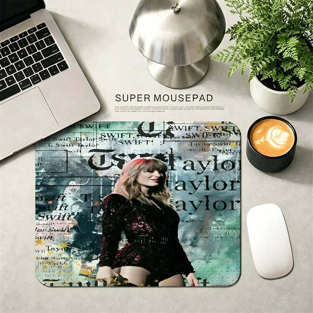 Singer T-Taylor-S-Swift-ES T-TTPD 25x29cm Small Office Student Gaming Thickened Pad Non-slip Cushion Mouse Pad Writing Desk Mats