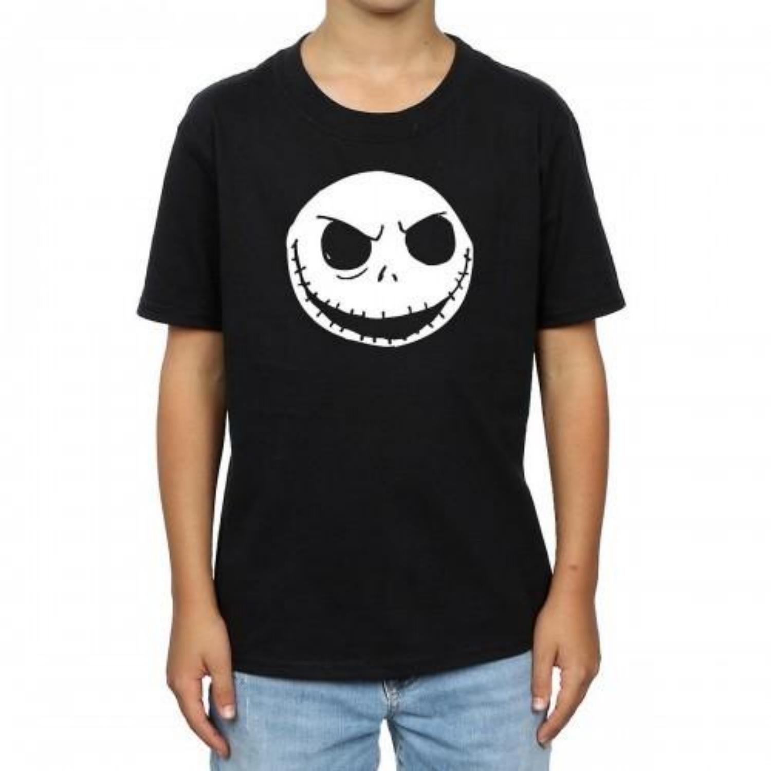 Nightmare Before Christmas Boys Jack Skellington Cotton T-Shirt S чёрный