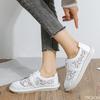 Fashion Flat toe women's sandals with mesh casual comfortable simple breathable lace up low cut hollowed out single women's shoes