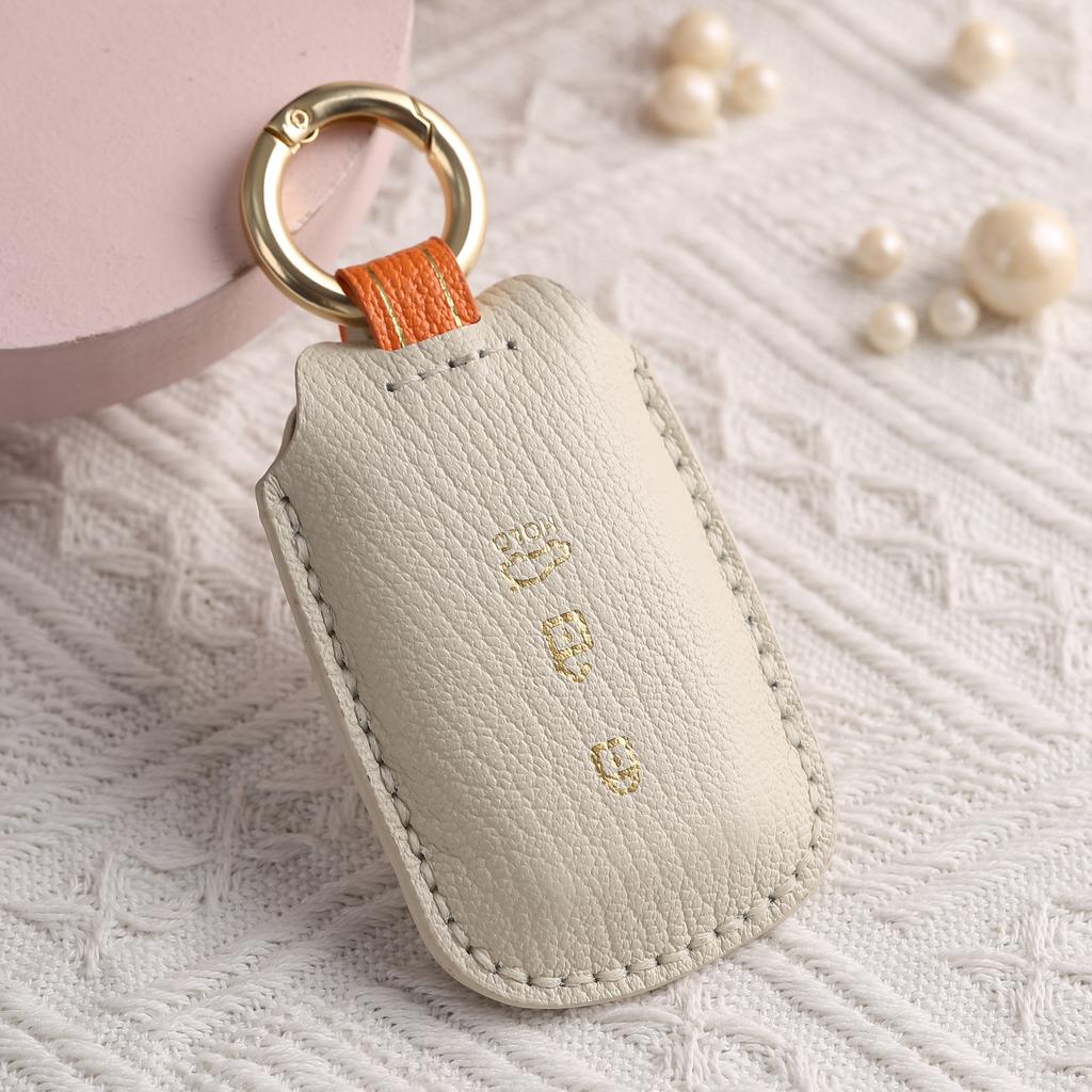 Customized for Kia K3 Car Key Cover, Pure Hand-stitched, High-grade Leather Key Protection, Case Buckle