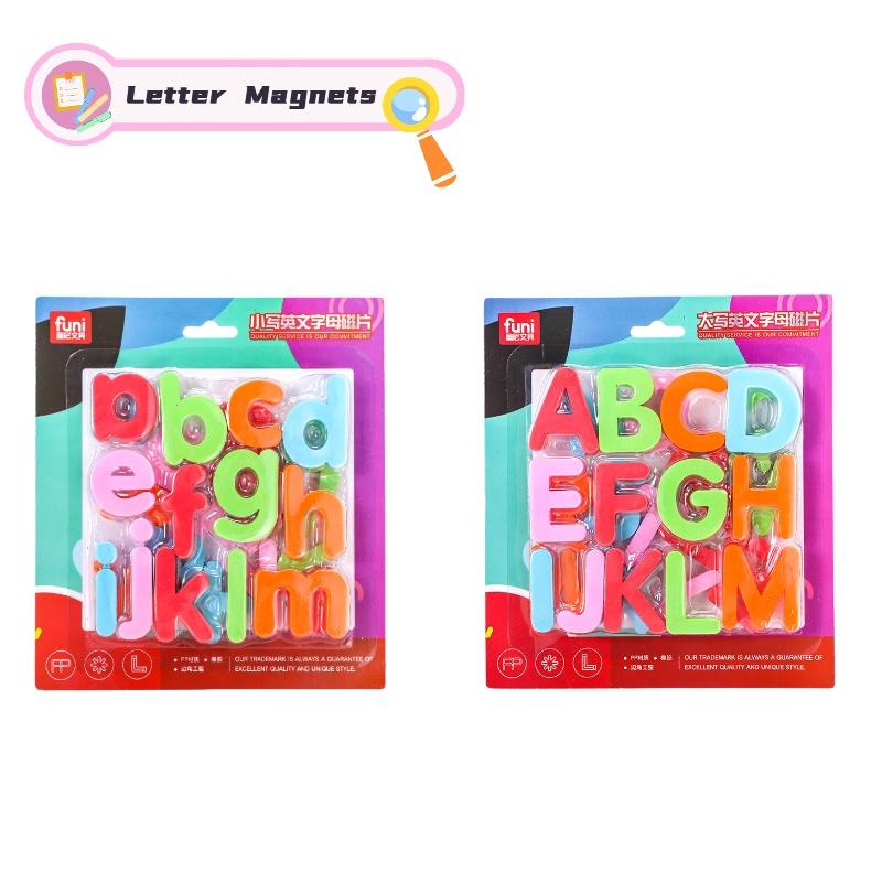 Bunte magnetische Kunststoffbuchstaben für Kleinkinder Klein- und Großbuchstaben Magnete für den Kühlschrank 3-4 cm)