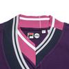 FILA × KOLOR BEACON Fashion Versatile Knitted Vest Women tops Royal-Purple F11W636107FPU