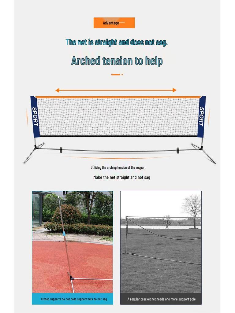 Luspeed Portable Badminton & Tennis Net Stand