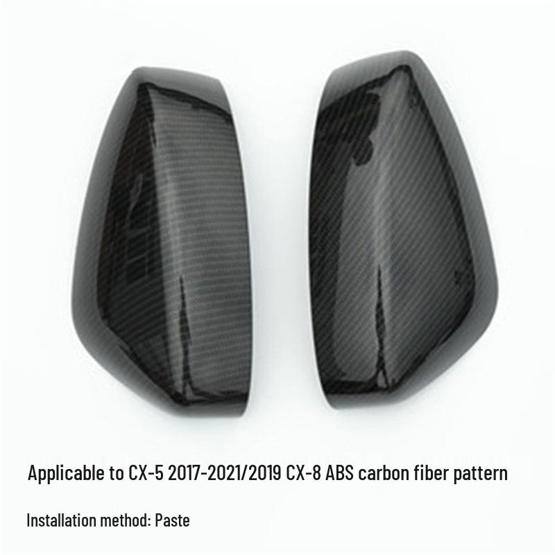 Mazda CX3 CX4 CX5 Rearview Mirror Cover Carbon Fiber Pattern (2013-2021 models)