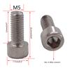 20Pcs Bike Water Bottle Cage Bolts Hexagon Socket Head Bolts Stainless Steel Screws Fixed Gear Mountain Bike Accessories