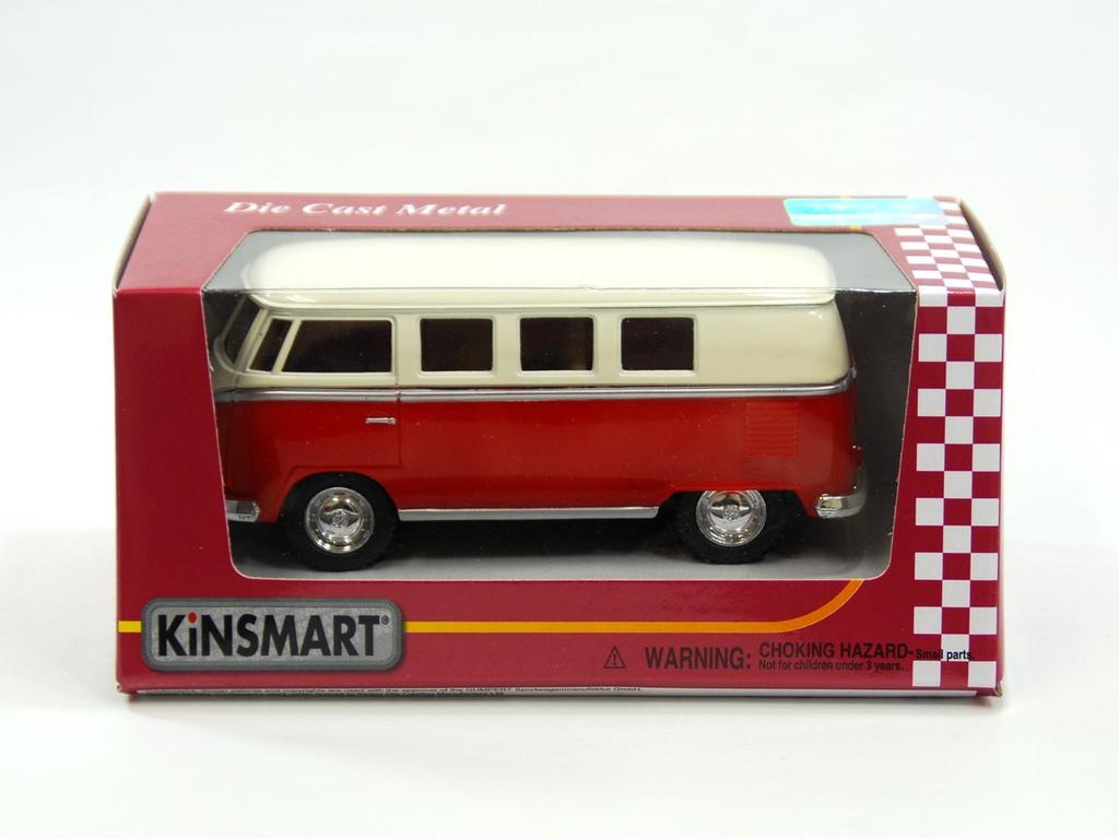 KiNSMART Volkswagen Bus Red Window Box 132 200-525