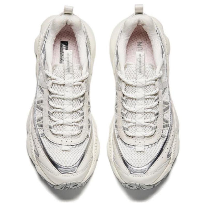 Anta Shock Absorbers With Slip Resistant And Abrasion Resistant Properties Low Top Casual Shoes Women's White Sneakers