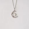 Mother Of Pearl Pendant Moon Celestial Necklace 925 Sterling Silver Pendant For Mother Wife Or Fiance