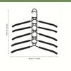 5-layer Heavy-duty Space-saving Hanger - 5-in-1 Multi-layer Metal with Anti-slip Foam Padding, Suitable for Coats, Sweaters