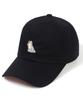 Seunuji Yellow Shiba Inu Patch Ball Cap - Black