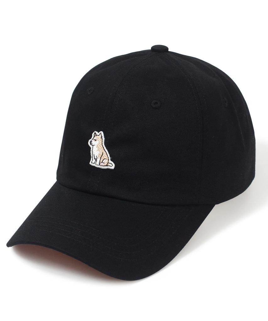Seunuji Yellow Shiba Inu Patch Ball Cap - Black