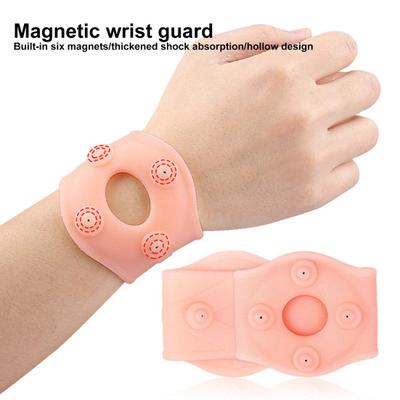 Handledsstöd Magnetisk Inbyggd Magnet Sten Ihålig Förtjockad Stötsäker Hög Elasticitet Smärtlindring Sportterapi Handled