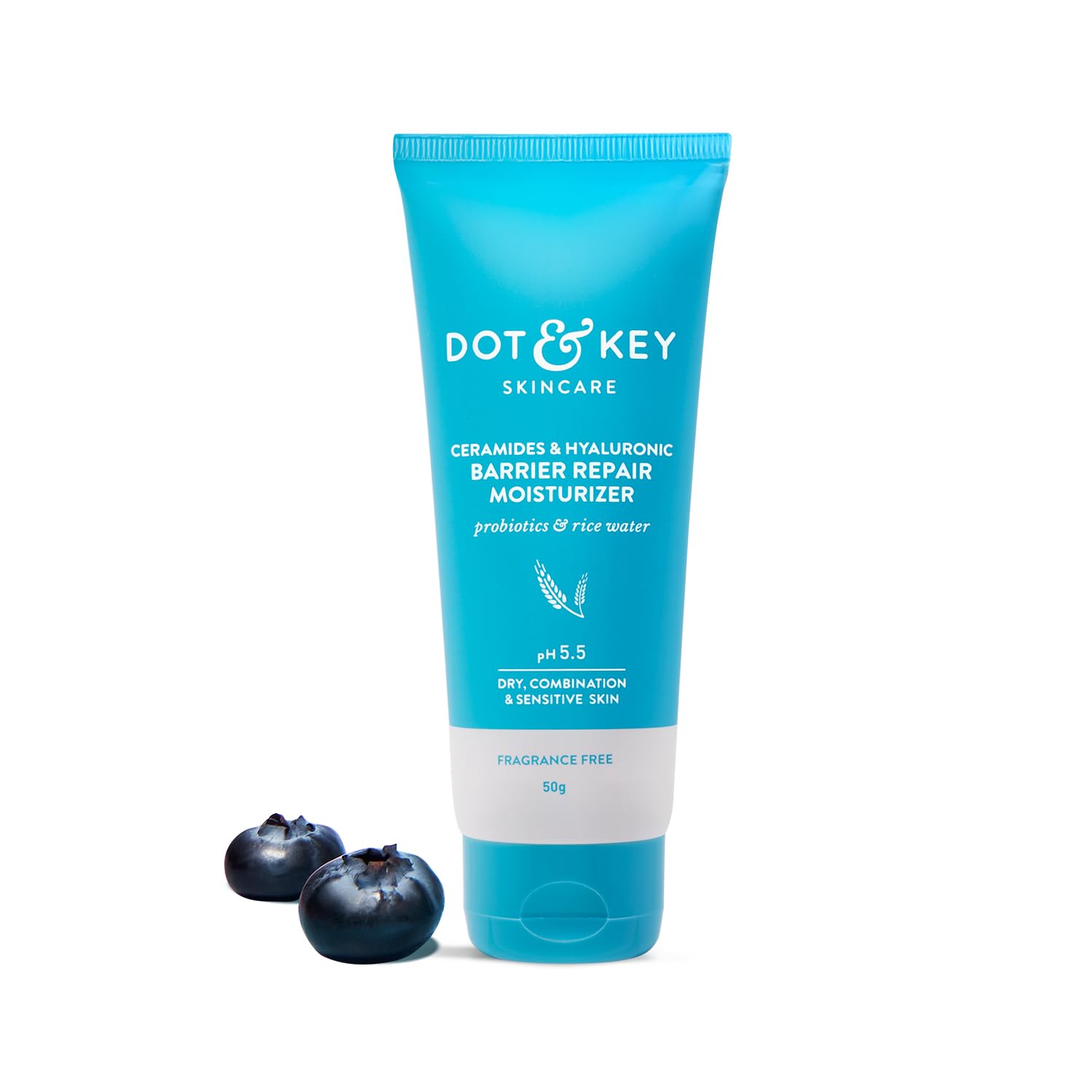 

Dot & Key Barrier Repair Moisturizer Face Cream 50g Ceramides Hyaluronic Acid Non Comedogenic Hydrating Skin Cream