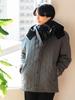 Beams Heart Quilted Down Hoodie Stand 42190015286 Men's Coat, Gray, XL,