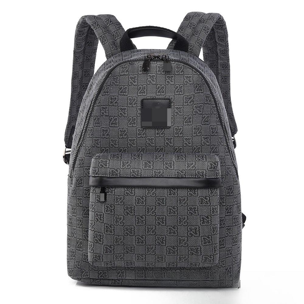 Schachbrettmuster Bedruckter Buchstaben-Rucksack Mittelschule Schultasche Große Kapazität Reisetasche Trendiger Sportrucksack für Herren und Damen.