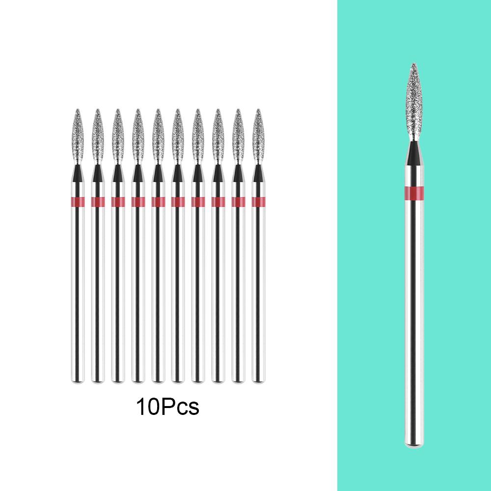 kads Ceramic Diamond Milling Cutter Set for Electric Nail Drill Machine Carbide Drill Cutter Manicure Pedicure Tool