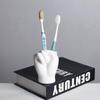 Ceramic Toothbrush Holder - Creative Cute Hand Ornament for Home Décor