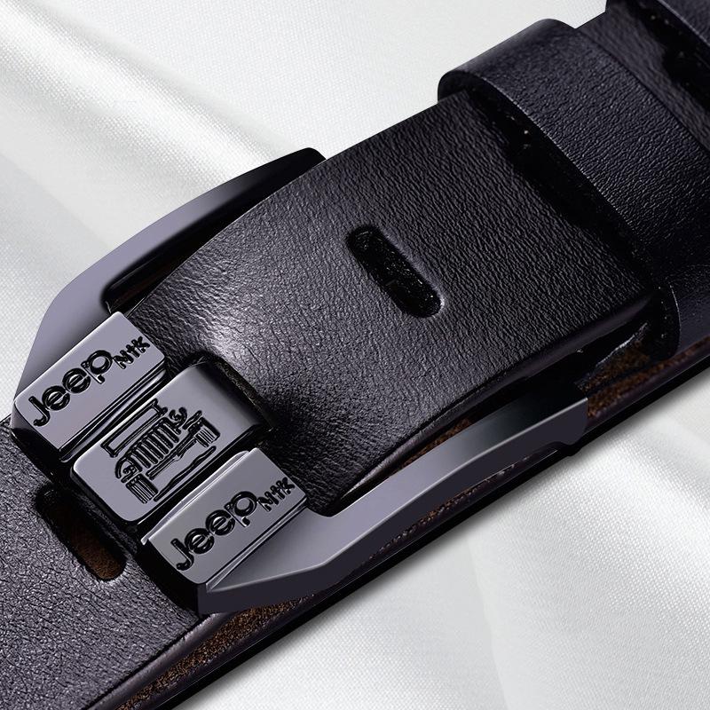 Men's PU Vintage Pin Buckle Leather Belt - Casual & Business Versatile Accessory for Jeans