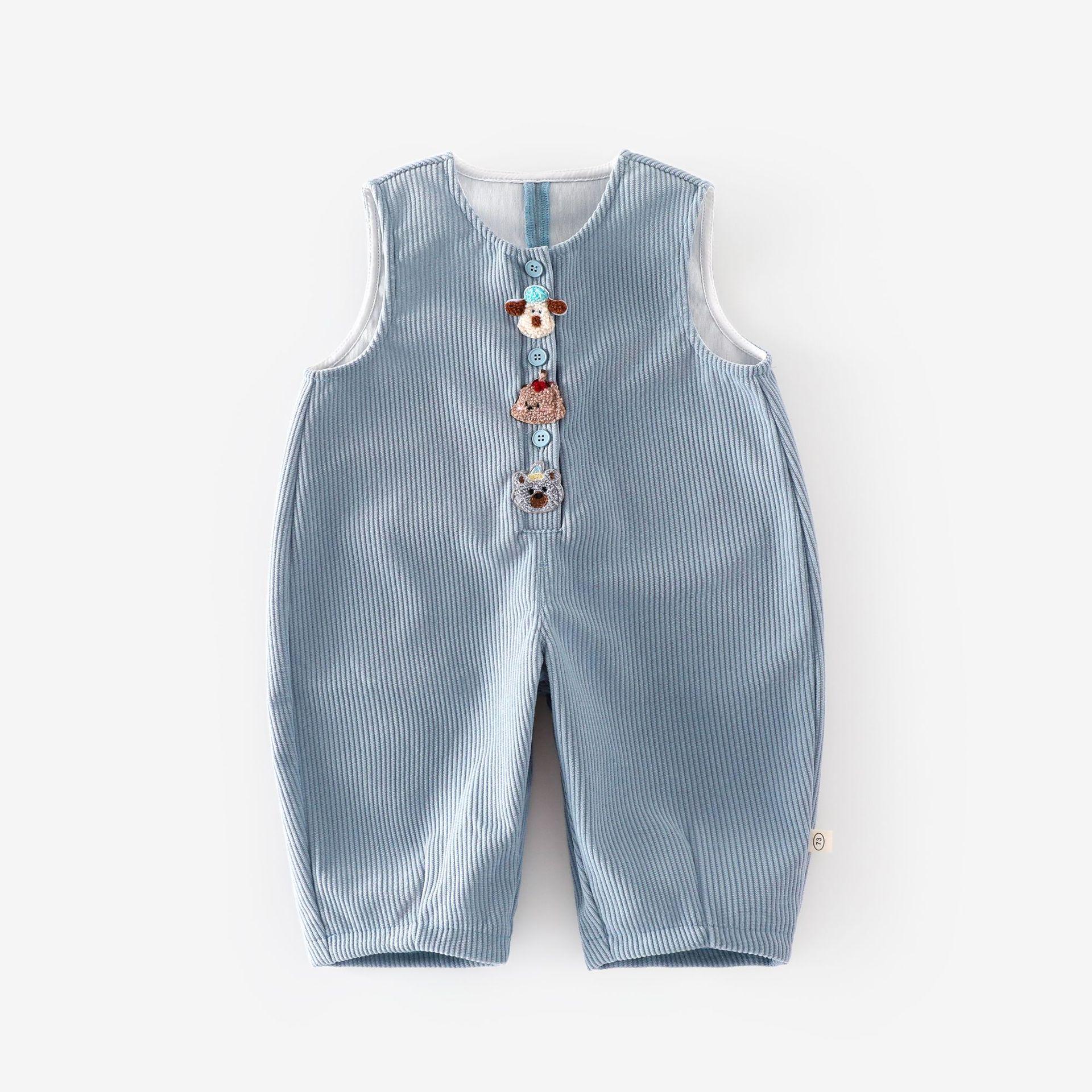 

2025 Autumn Kids Cartoon Overalls: Boys Fashionable Casual Korean-Style Trousers 73