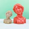 Elegant Portrait Resin Epoxy Molds Beautiful Girls Shape Figurines Decoration Creating Silicone Mold for Craft  Project