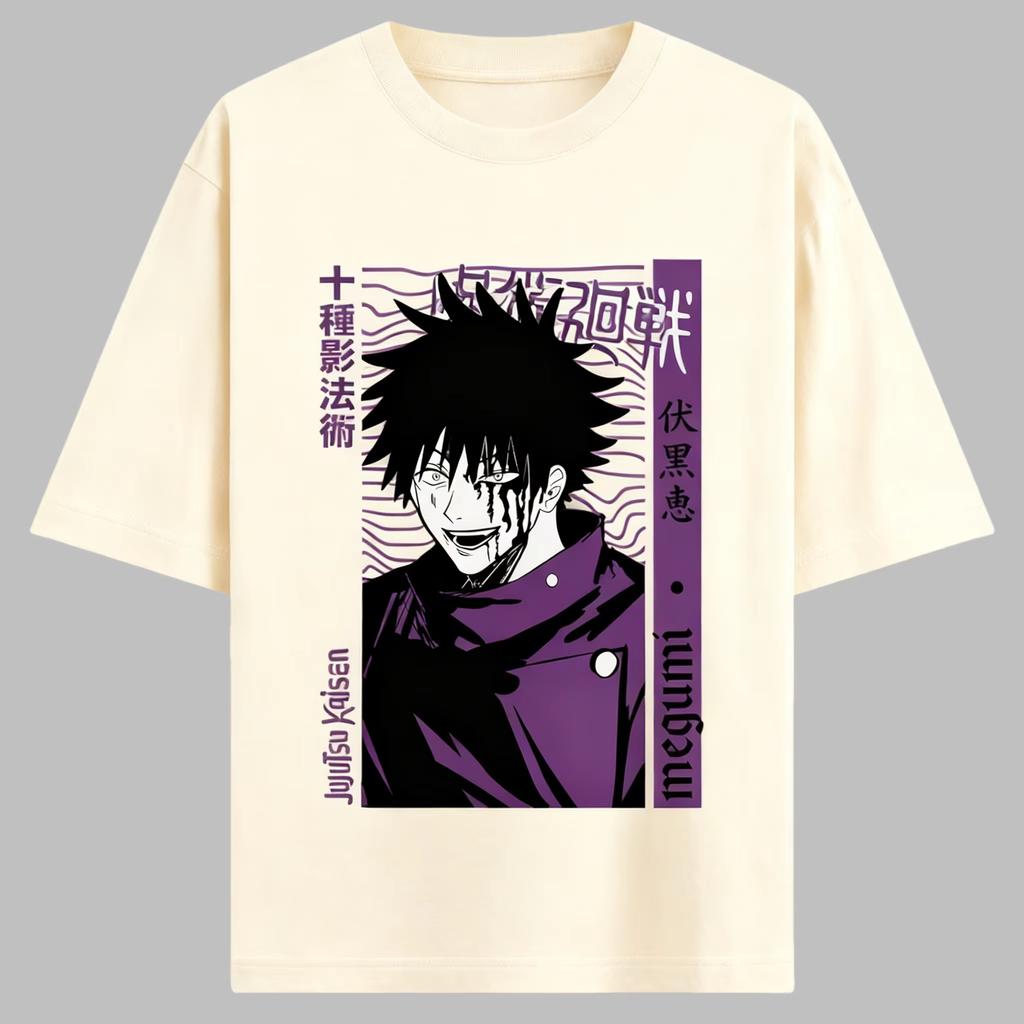 2026 New Spellbound Battle Anime Vodai Hui Printed Cotton Tshirt for both men and women Shibuya Style