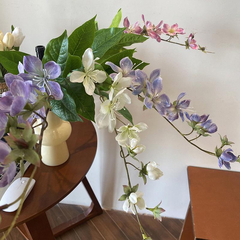 Artificial Jasmine Fishing Fake Flowers Home Decoration Landscape Ornament Vase Flower Arrangement