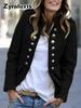 Veste blazer boutonnée pour femme pour l'automne-Hiver