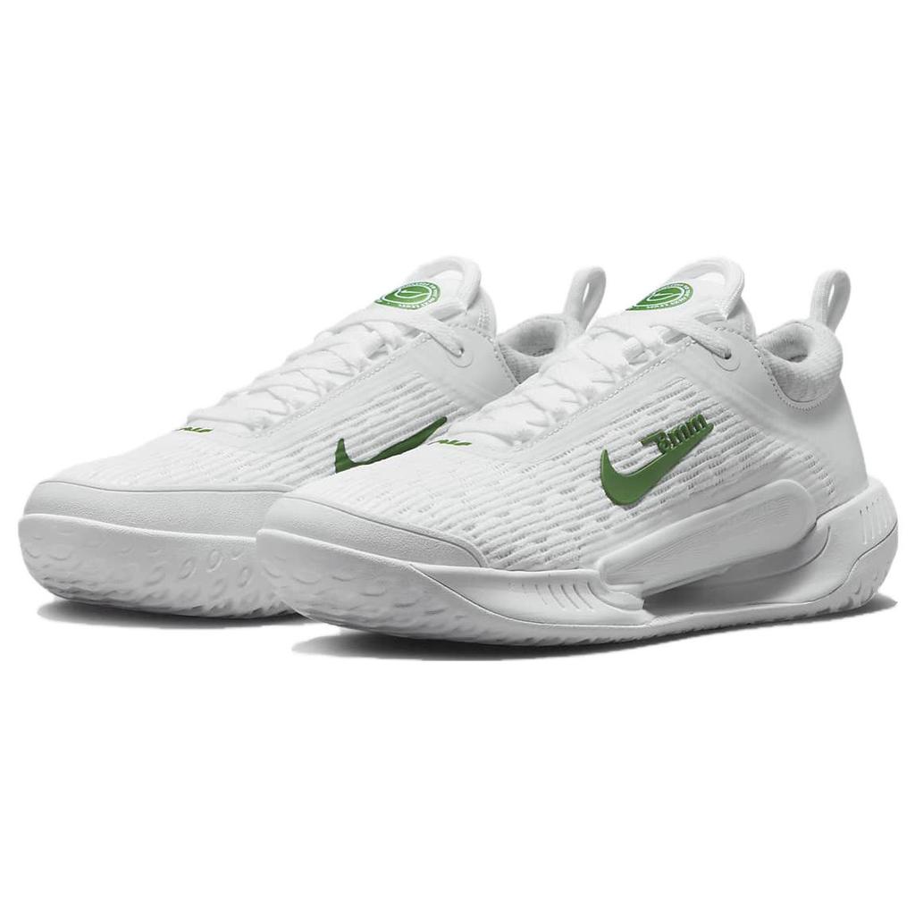 New Nike Court Air Zoom Nxt Hard Court Tennis Shoes 'White Kelly Green' Women's